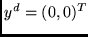 $y^d = (0,0)^T$