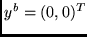 $y^b = (0,0)^T$