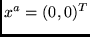 $x^a = (0,0)^T$