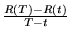 $\frac{R(T) - R(t)}{T - t}$