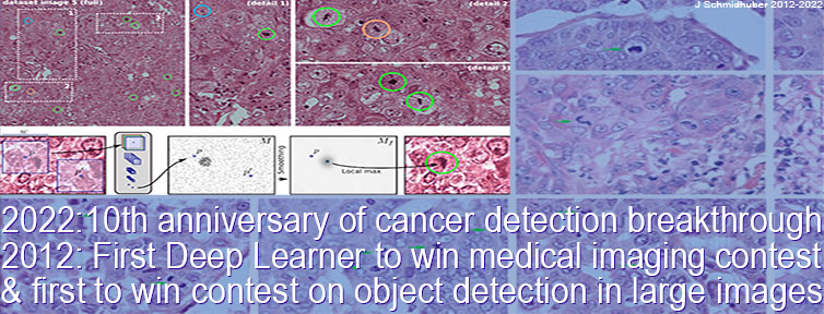 Healthcare revolution: 10 years ago, when compute was 100 times more expensive than in 2022, our  was the first artificial neural network to win a medical imaging contest. It won the 2012 ICPR breast cancer detection contest, then later the MICCAI Grand Challenge. Juergen Schmidhuber, 2022