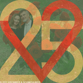 25th anniversary logo by Ulrike Krommer and Juergen Schmidhuber, celebrating 1997-2022