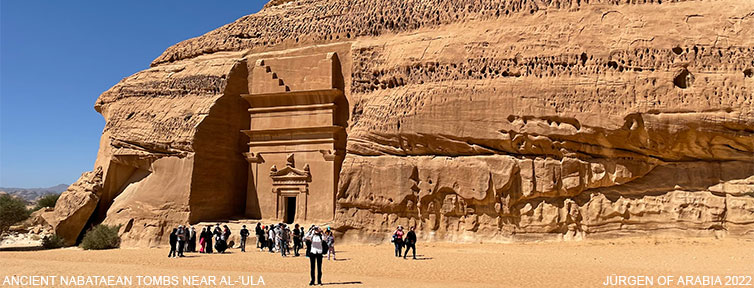 Ancient Nabataean Tombs near Al Ula. Juergen of Arabia 2022