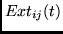 $Ext_{ij}(t)$