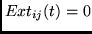 $ Ext_{ij}(t) = 0 $