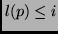 $l(p) \leq i$