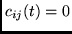 $c_{ij}(t) = 0$