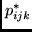 $p^*_{ijk}$