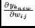 $ \frac{\partial y_{k_{new}} }{\partial w_{ij}}$