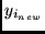 $y_{i_{new}} $