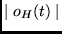 $\mid o_H(t) \mid$