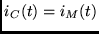 $i_C(t)=i_M(t)$
