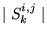 $ \mid S_k^{i,j} \mid $