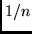 $1/n$