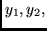 $y_1,y_2,$