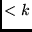 $<k$