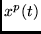 $x^p(t)$
