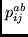 $p_{ij}^{ab}$