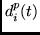 $d^p_i(t)$