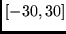 $[-30,30]$