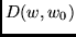$D(w,w_0)$