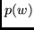 $p(w)$