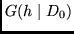 $G(h \mid D_0)$