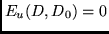 $E_u(D,D_0)=0$