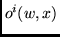 $o^i(w,x)$