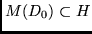 $M(D_0) \subset H$