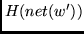 $H(net(w'))$