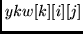 $ykw[k][i][j]$