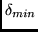 $\delta_{min}$