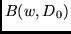 $B(w,D_0)$