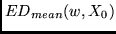 $ED_{mean}(w, X_0)$