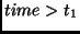 $time > t_1$