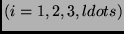 $(i=1,2,3, ldots)$