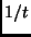 $1/t$