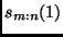 $s_{m:n}(1)$