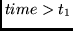 $time > t_1$