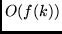 $O(f(k))$