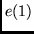 $e(1)$