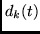 $d_k(t)$