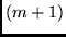 $(m+1)$