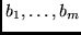 $b_1, \ldots, b_{m}$