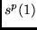 $s^p(1)$