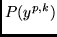 $P(y^{p,k})$