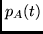 $p_A(t)$