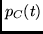 $p_C(t)$