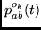 $p_{ab}^{o_k}(t)$